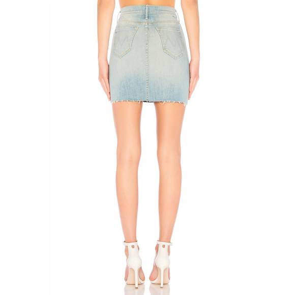 NEW MOTHER sacred mini fray skirt in written in the sand - Picture 3 of 4